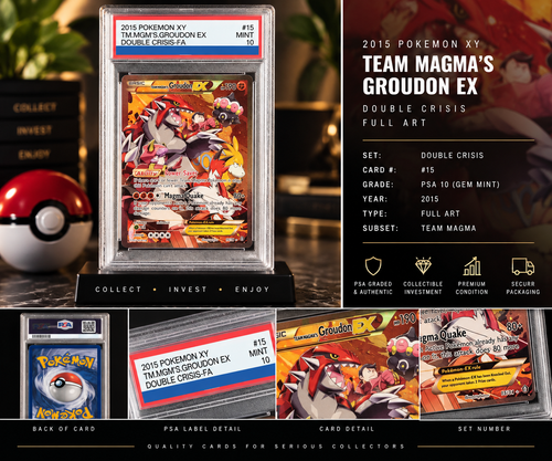 2015 PKM XY Double Crisis Gem Mint 10 Proxy Slabs