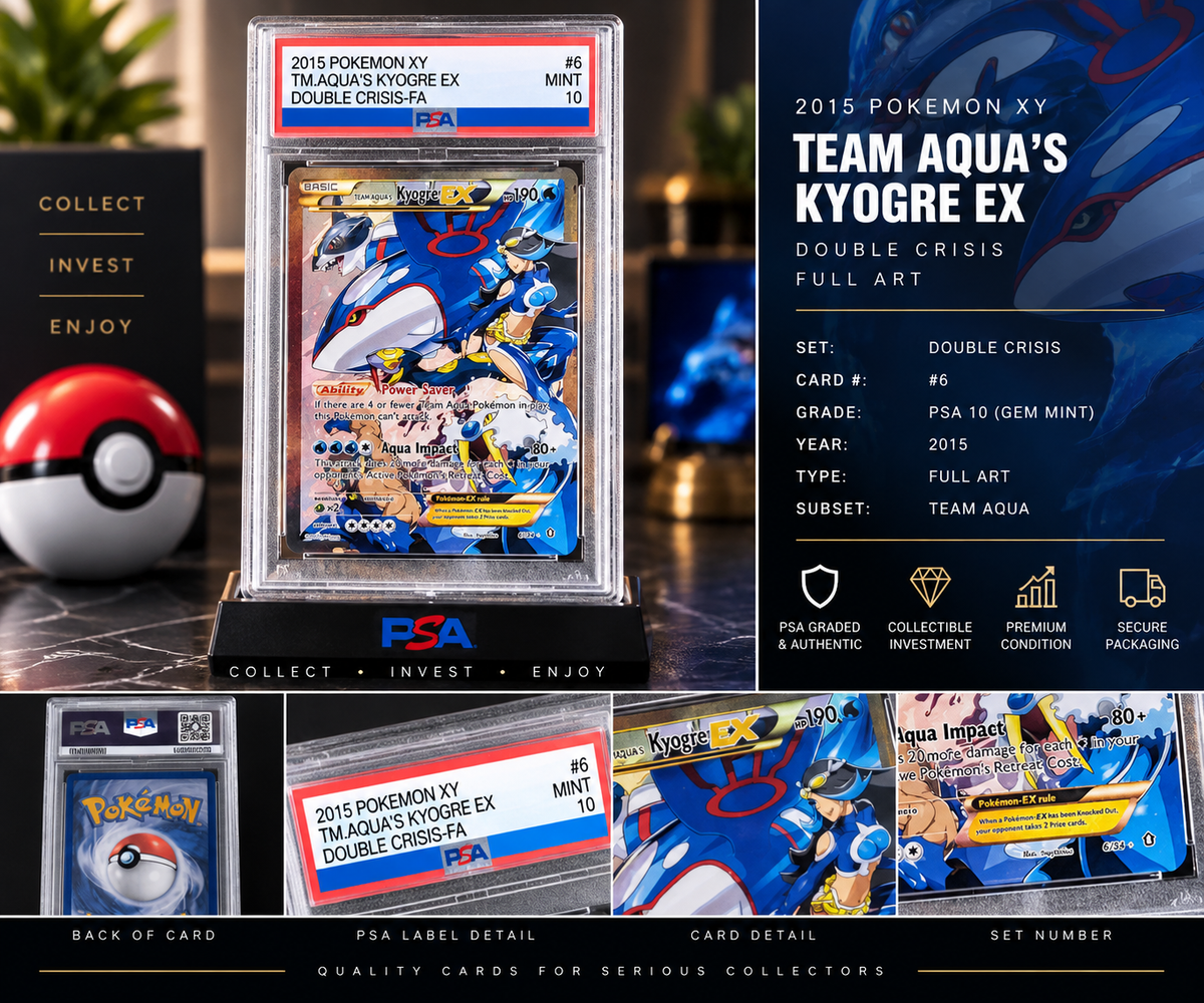2015 PKM XY Double Crisis Gem Mint 10 Proxy Slabs