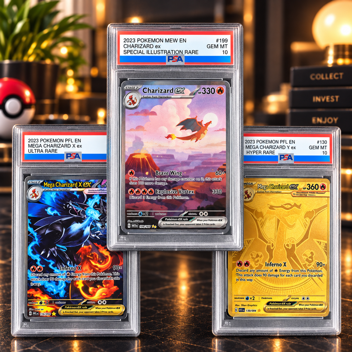 Charizard Gem Mint 10 Proxy Slabs