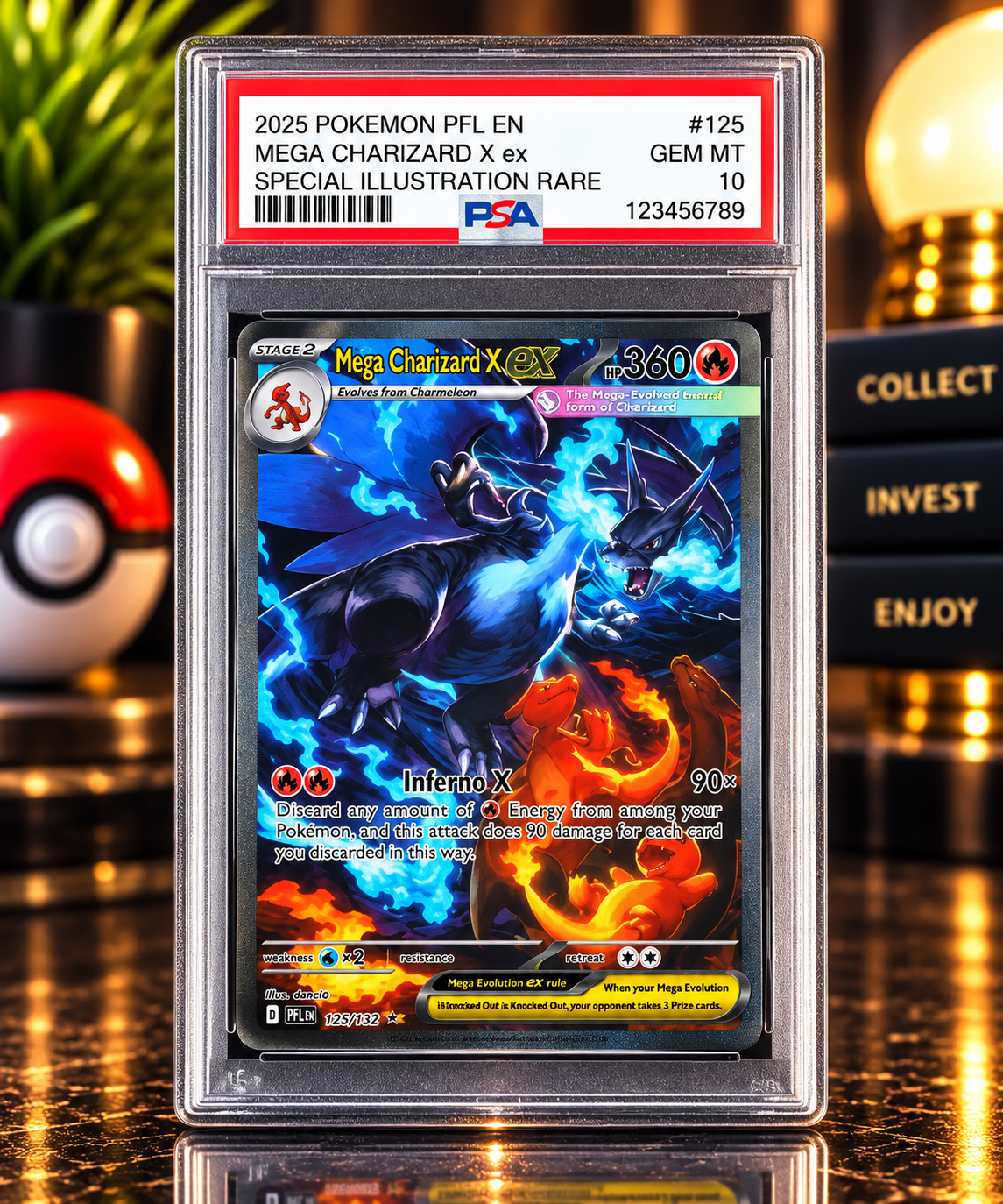 Phantasmal Flames Charizard SIR Gem Mint 10 Proxy Slab