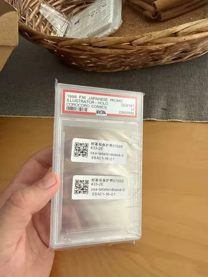 Custom PSA Rating Card Label High Quality Unsealed Case
