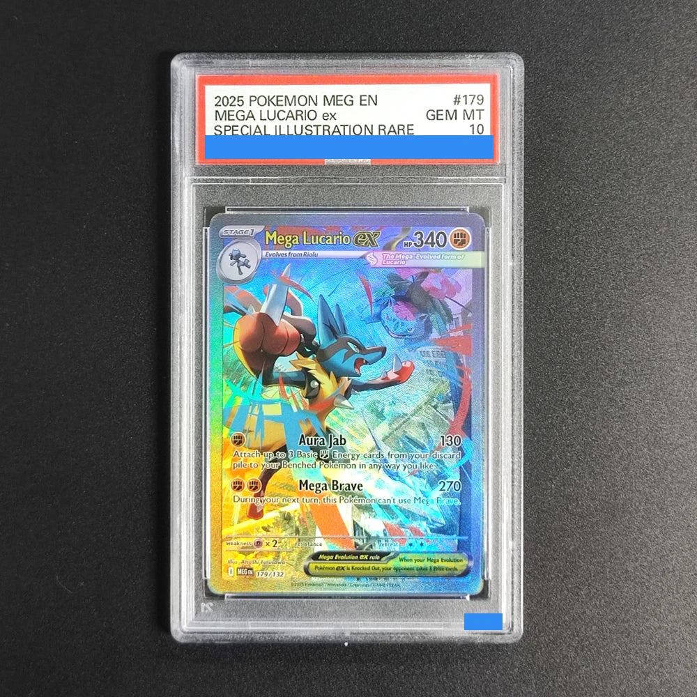 Mega Evolution Grade GEM MT 10 Collection Card Proxy slabs