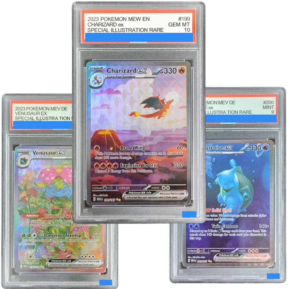 Charizard Venusaur Blastoise ex PKM Gem 10 proxy slab