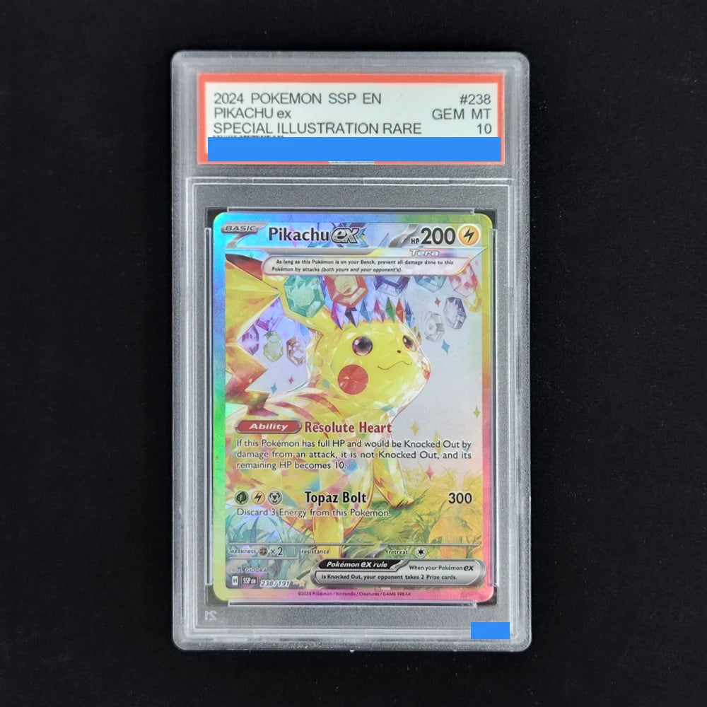  DIY TCG PAF SSP EN-PALDEAN FATES #232 #238 PIKACHU MEW ex RAYQUAZA GRENINJA Authentication Grade GEM MT 10 Collection Card