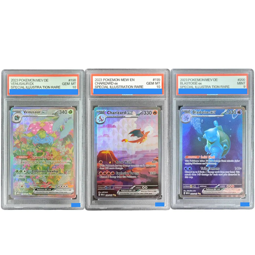 Charizard Venusaur Blastoise ex PKM Gem 10 proxy slab