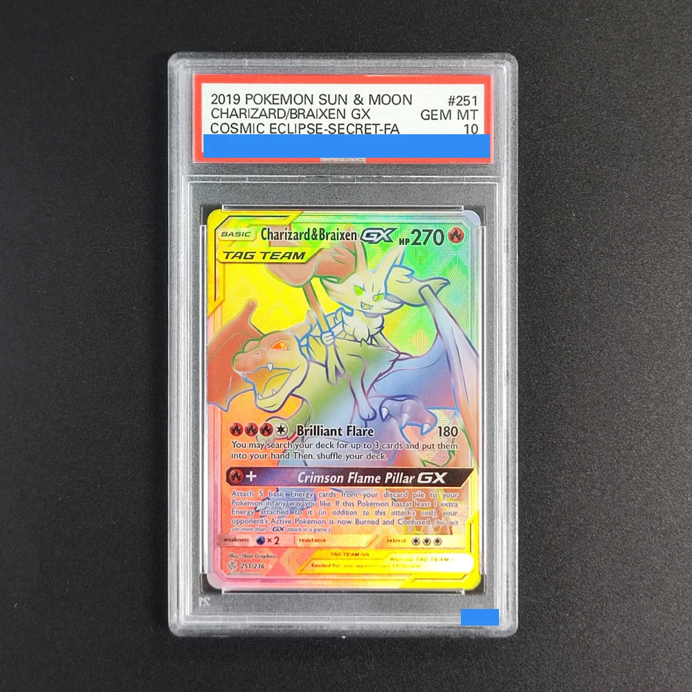 Ptcg Sun & Moon Team up  Grade Gem mt 10 Collection Card Proxy slab