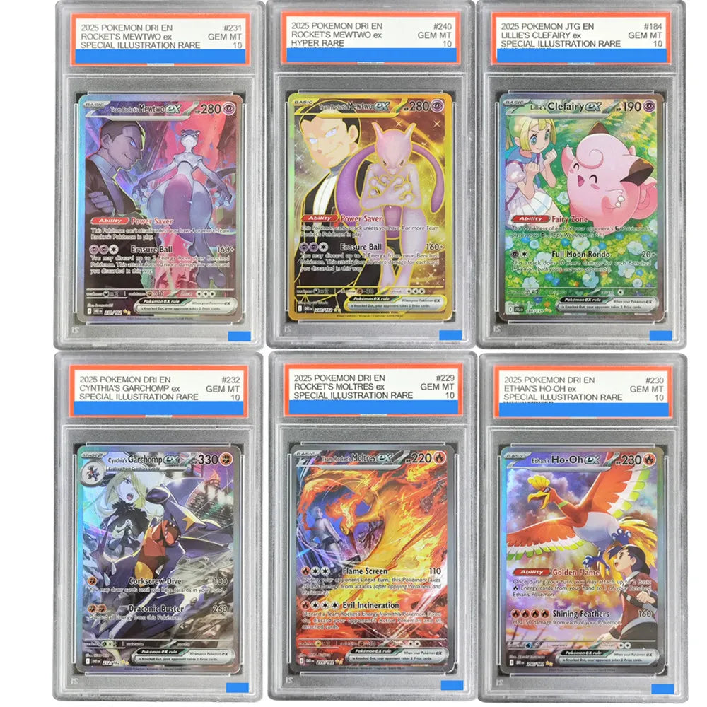 Destined Rivals Grade GEM MT 10 Collection Card Proxy slabs