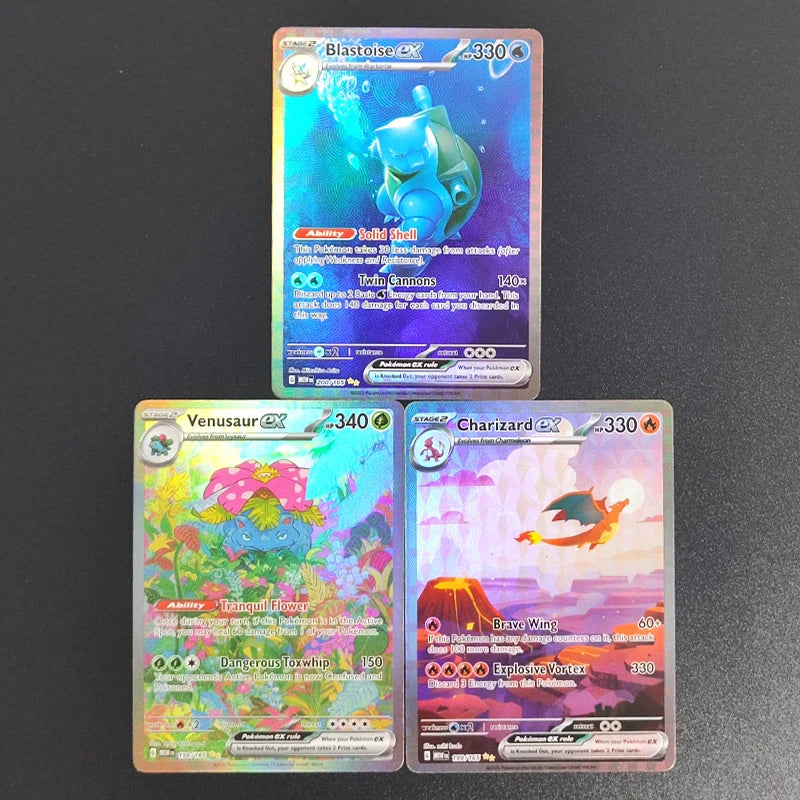 Charizard Venusaur Blastoise ex PKM Gem 10 proxy slab