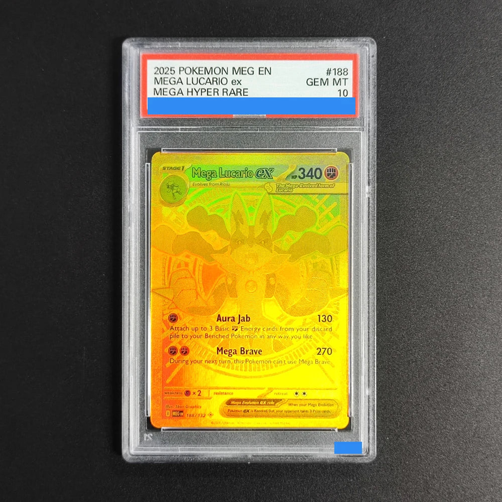 Mega Evolution Grade GEM MT 10 Collection Card Proxy slabs