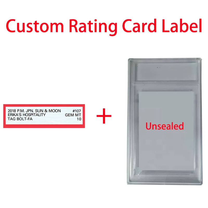 Custom PSA Rating Card Label High Quality Unsealed Case