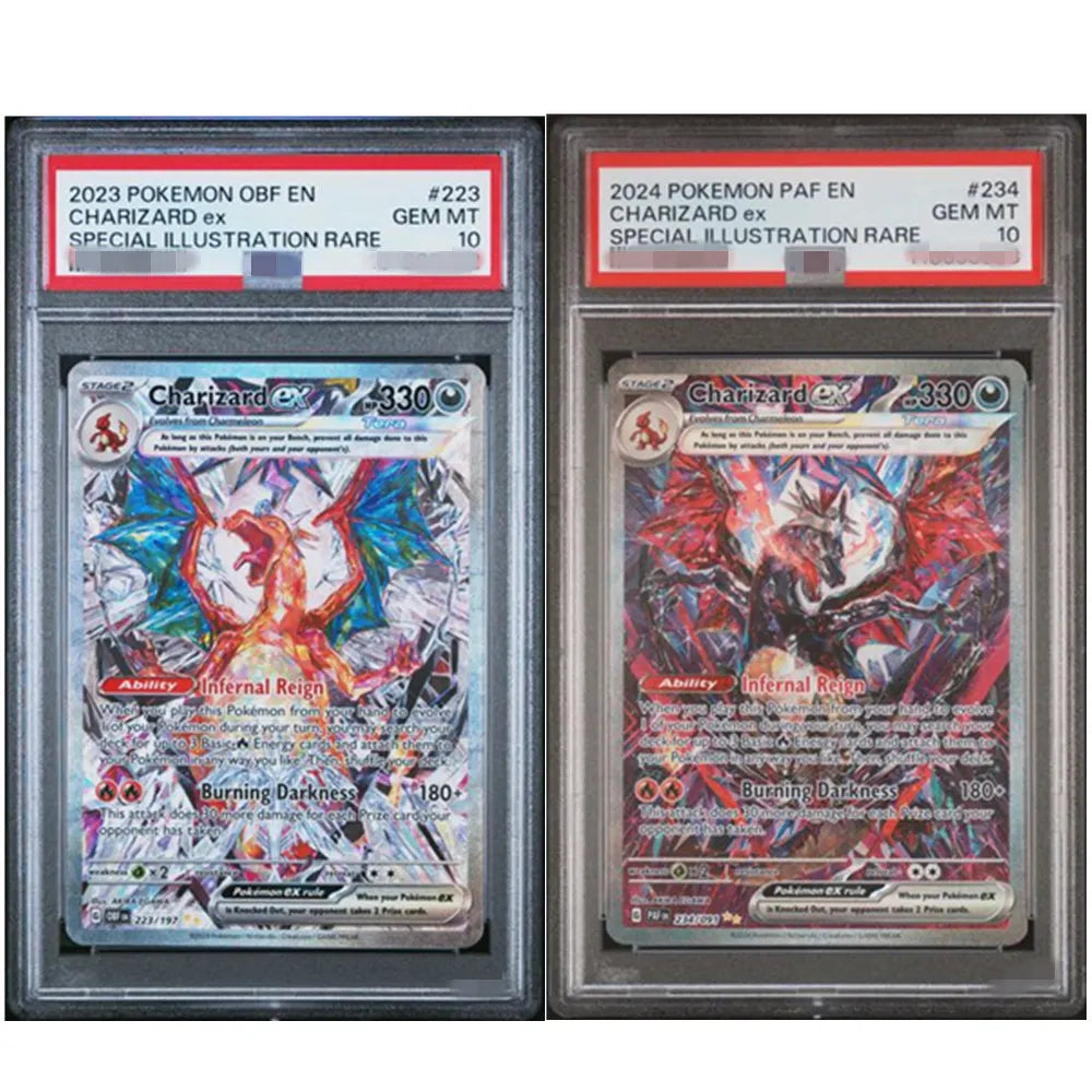 Charizard Obsidian Flames and Paldean Fates Gem mt 10 Card proxy slab