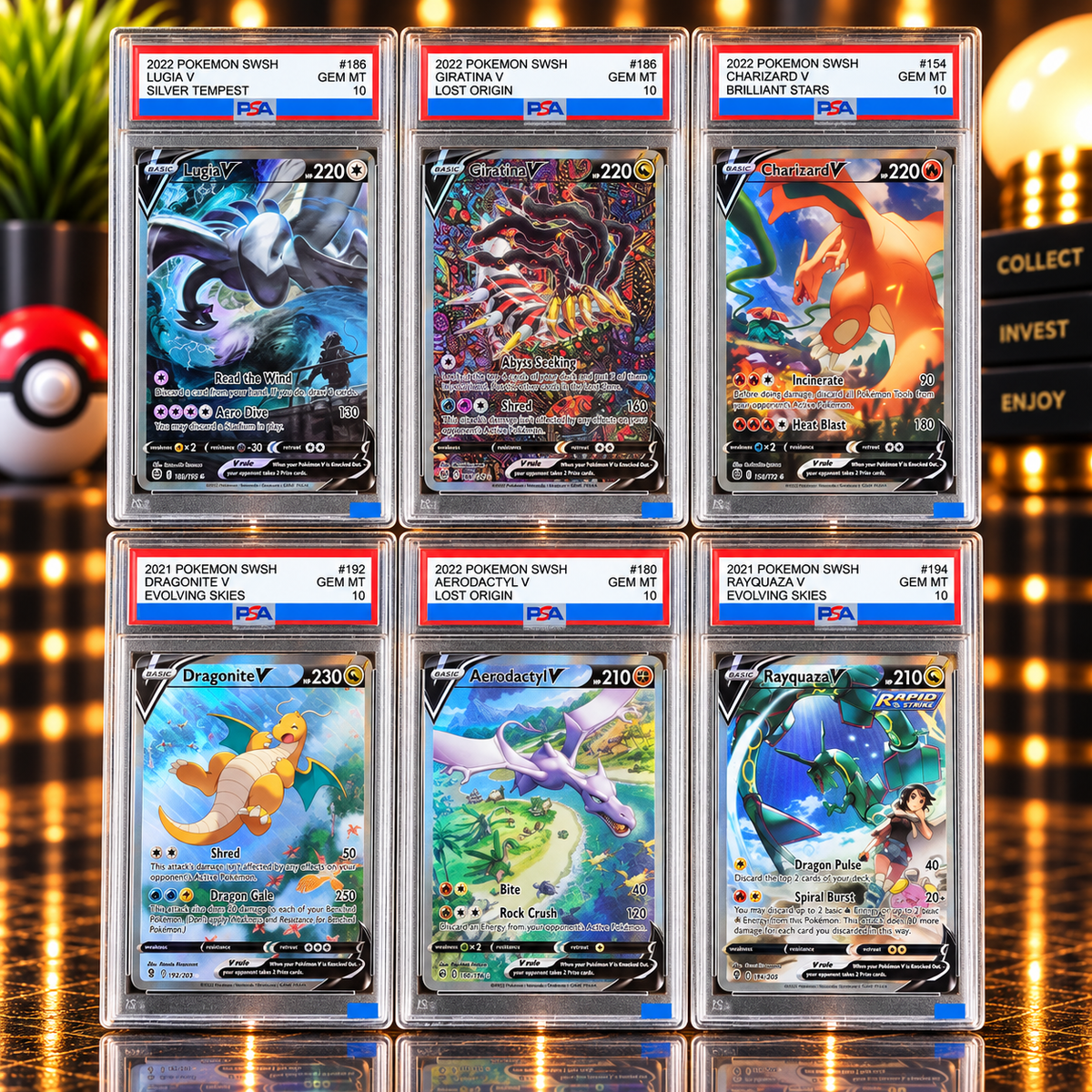 SwSh Gem Mint 10 Collection Card Proxy Slabs
