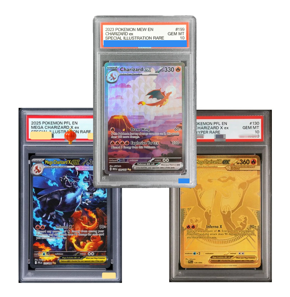 Charizard Gem Mint 10 Proxy Slabs