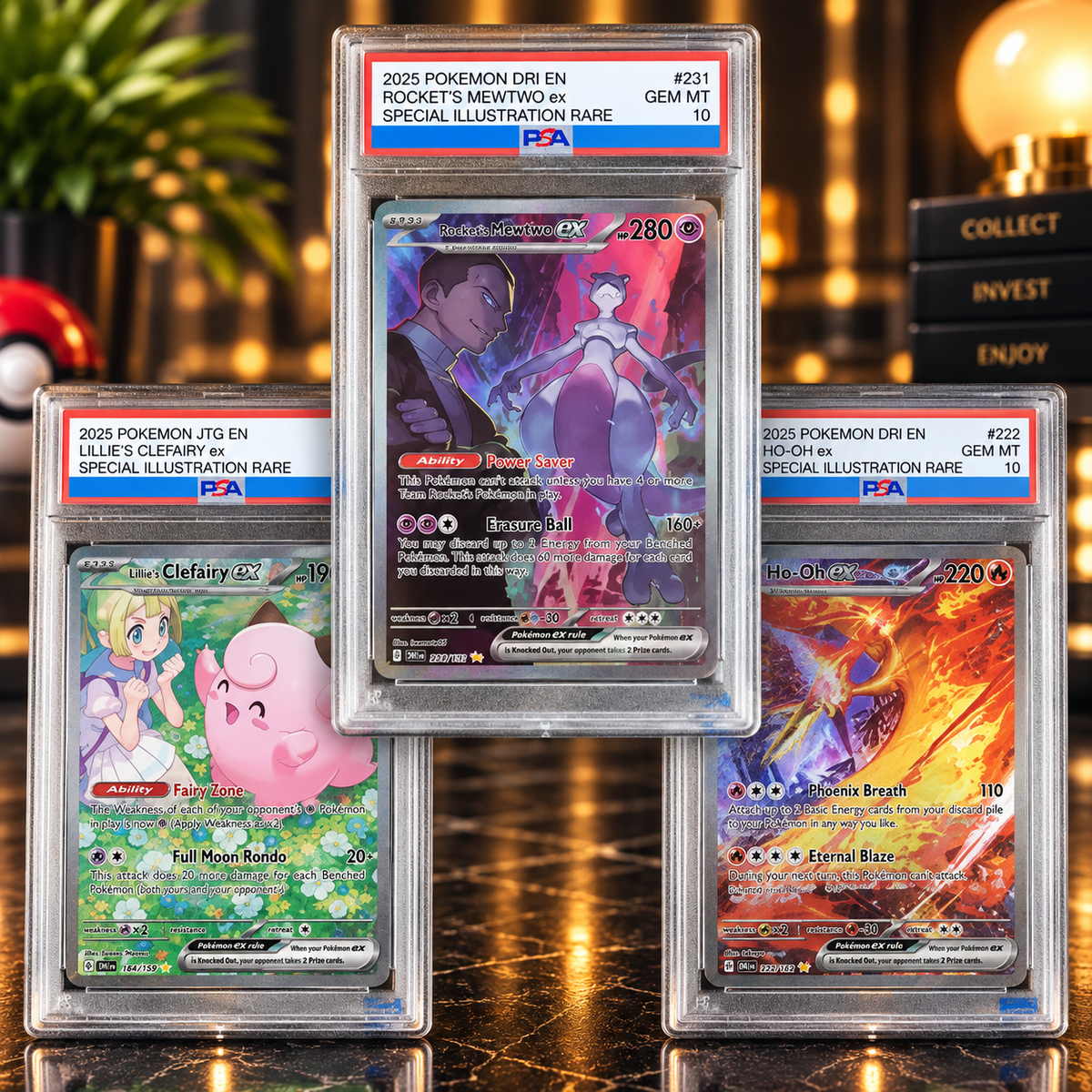 Destined Rivals Grade Gem Mint 10 Collection Card Proxy Slabs